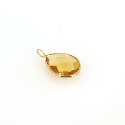 Citrine Pendant 18K Gold