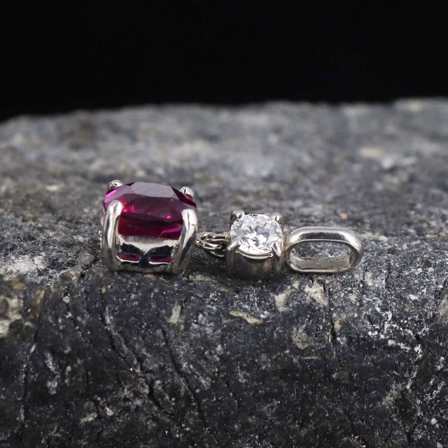 Rubellite Tourmaline Jewelry Pendant 18K Gold