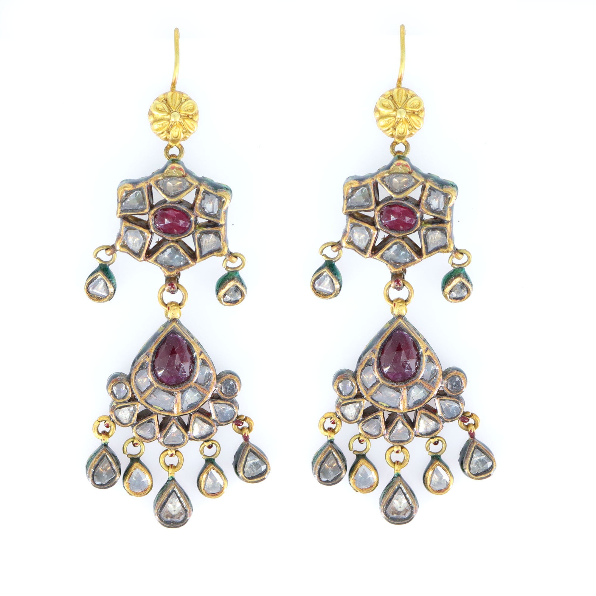 Antique 1900S Late Victorian Earring 22K Gold
