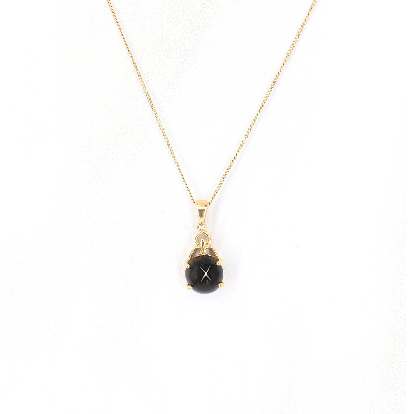 Black Star Pendant 14K Gold