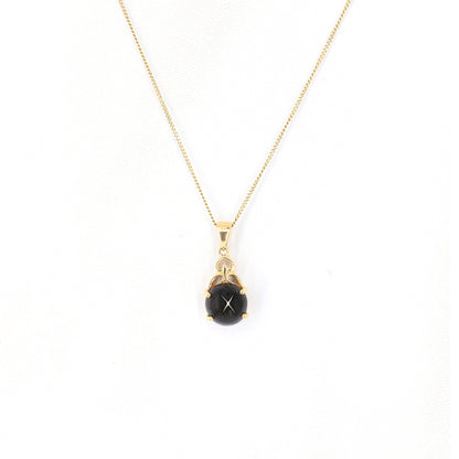 Black Star Pendant 14K Gold