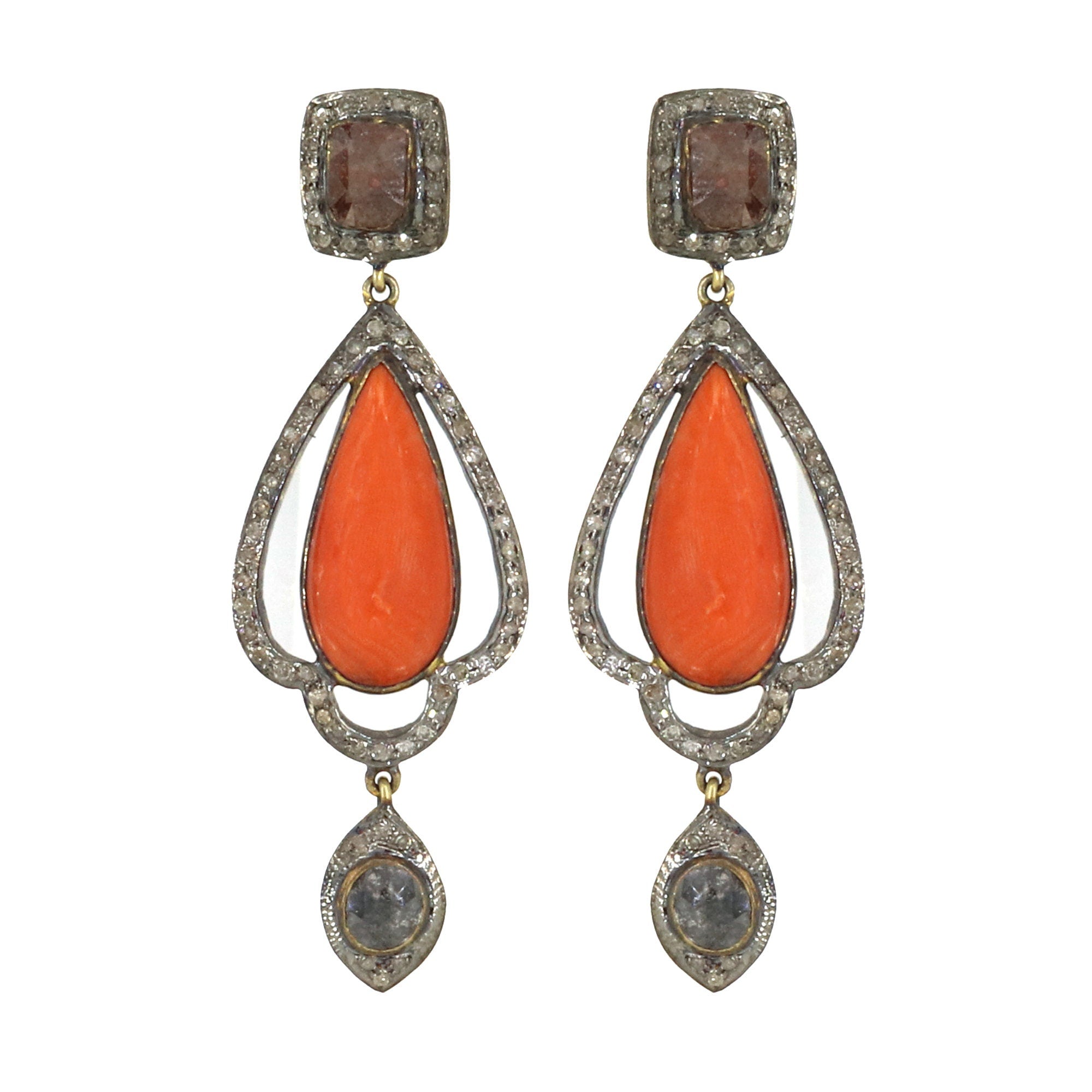 Coral & Color Earring