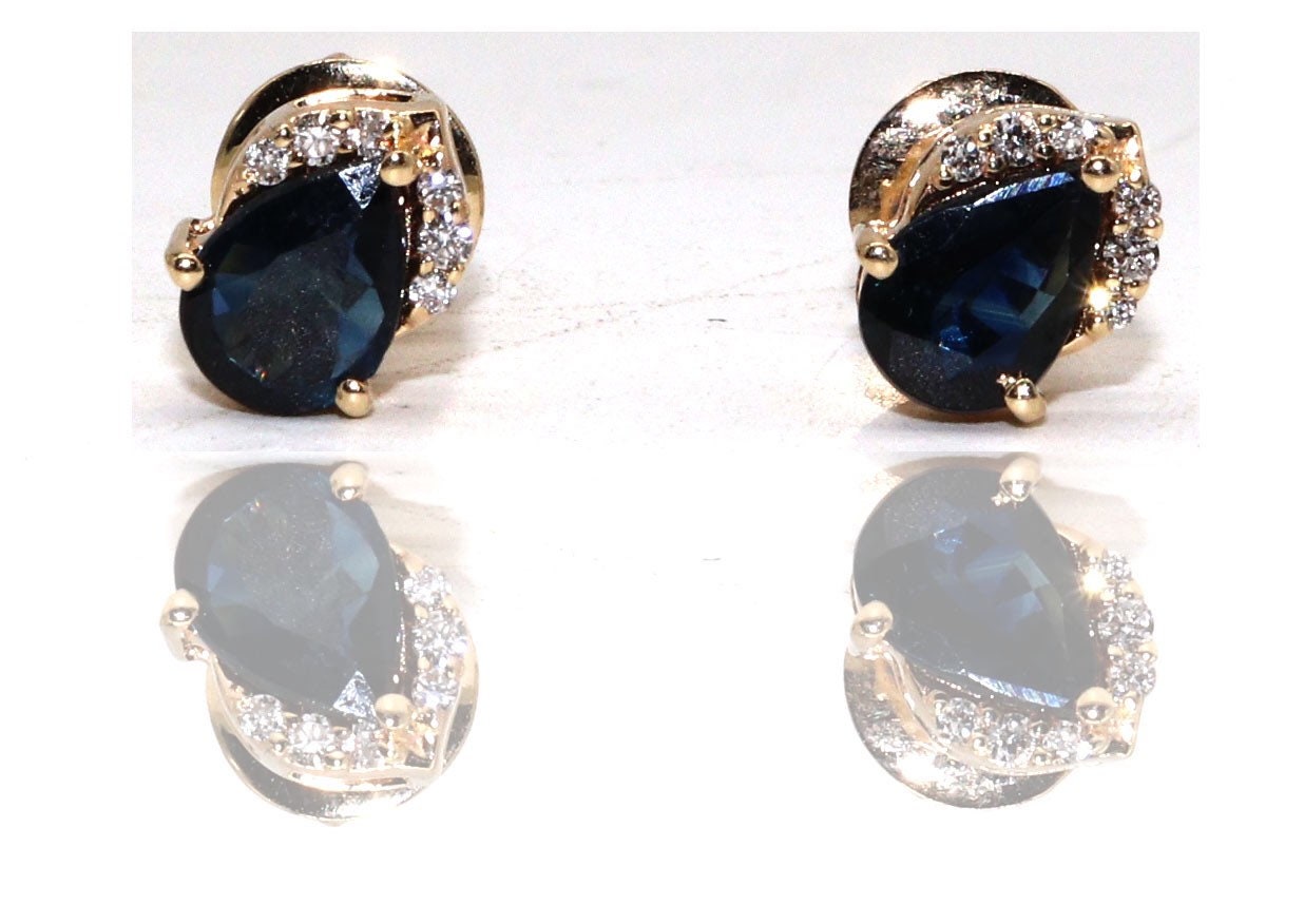 Sapphire Earring 14K Gold