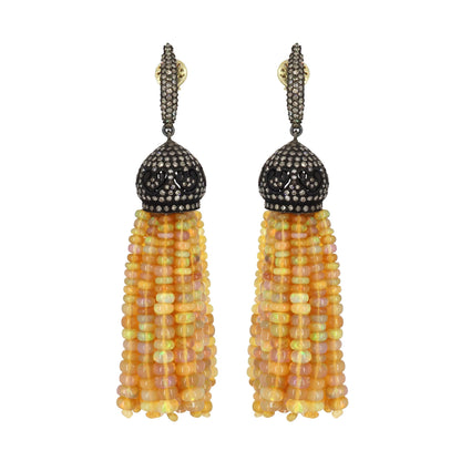 October Bithstone Multi Fire Gemstone Earring