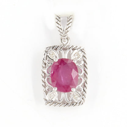 White Pendant 14K Gold