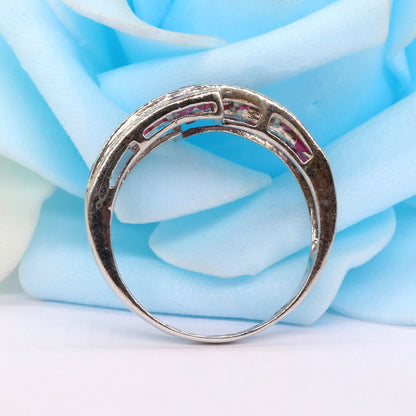 Ruby Ring Silver