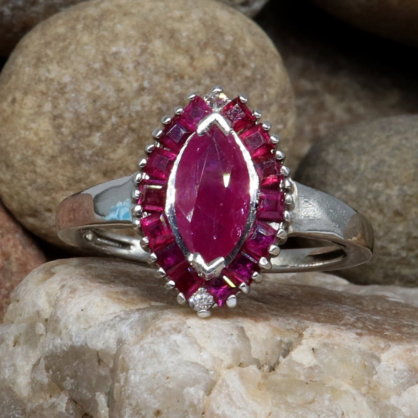 Ruby Ring Silver