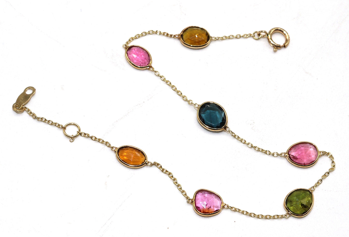 Multi Tourmaline Tourmaline Bracelet 18K Gold
