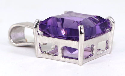 Amethyst White Pendent White Pendant 18K Gold