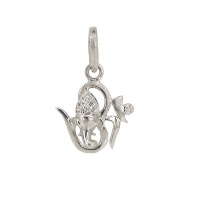 White Pendant 18K Gold