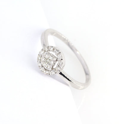 Halo Ring 18K Gold