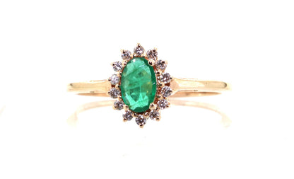 Emerald Ring 14K Gold