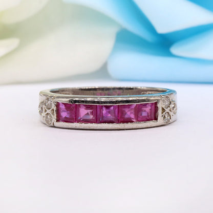 Ruby Ring Silver