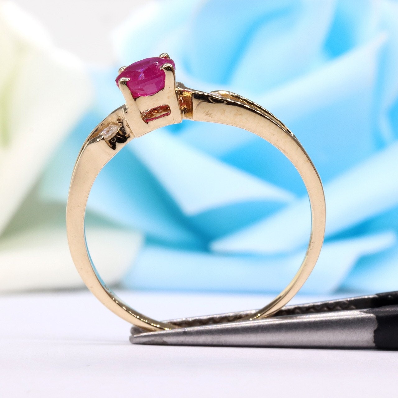 Yellow Beautiful Handcrafted Ring 14K Gold