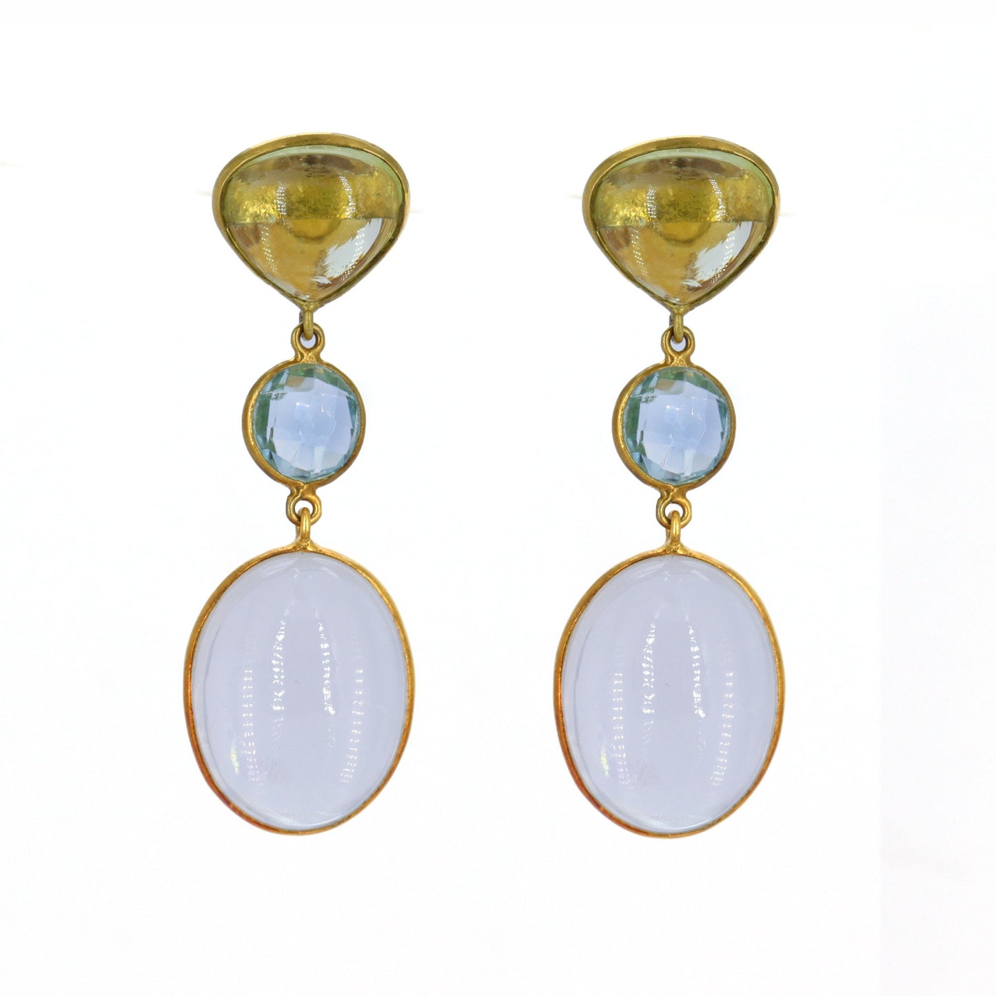 Multi Gemstone Earring 18K Gold