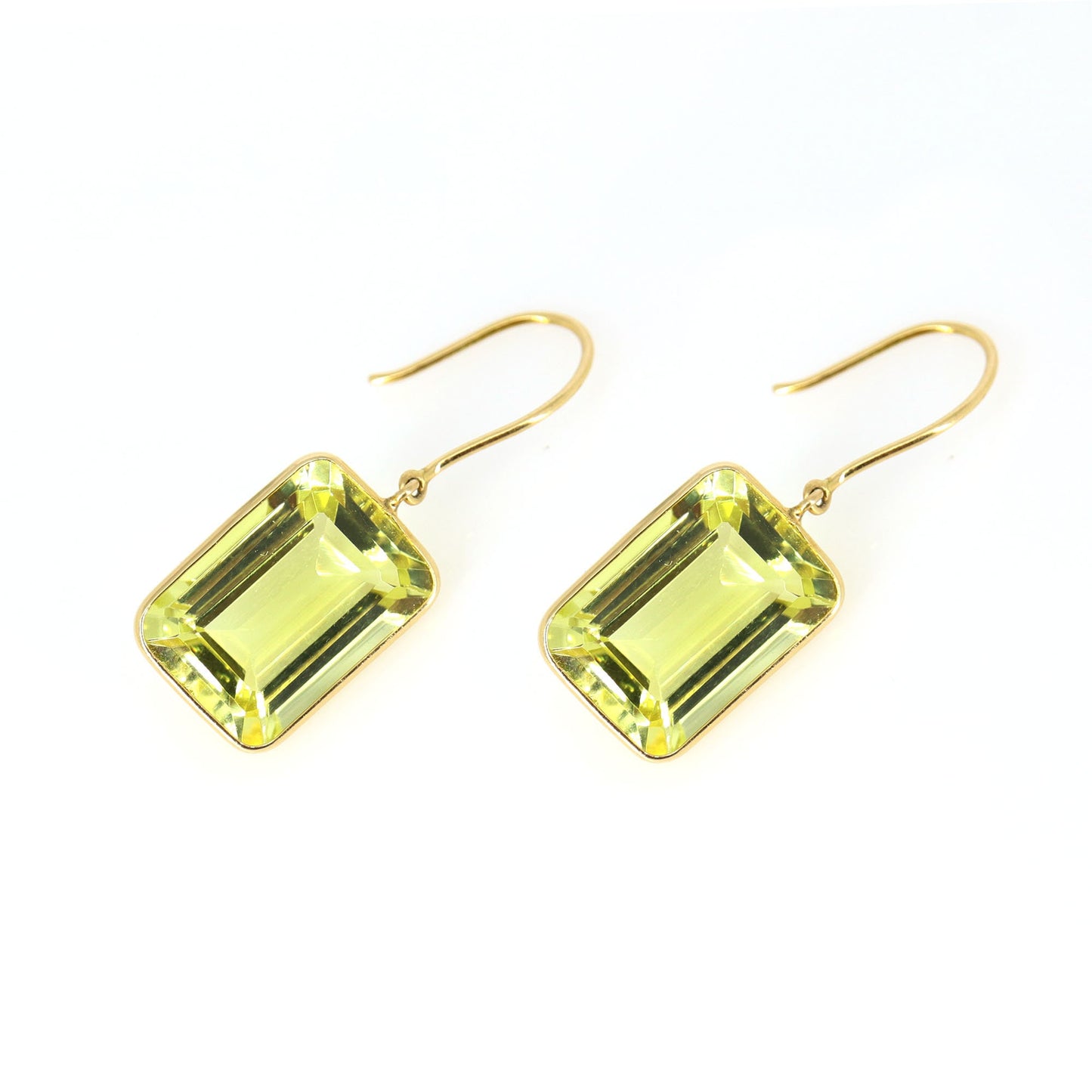 Yellow Lemon Topaz Earring 18K Gold