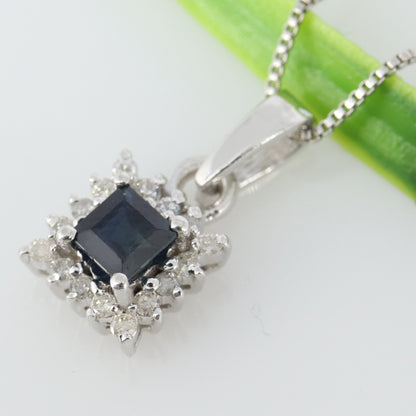 Blue Sapphire Pendant Silver