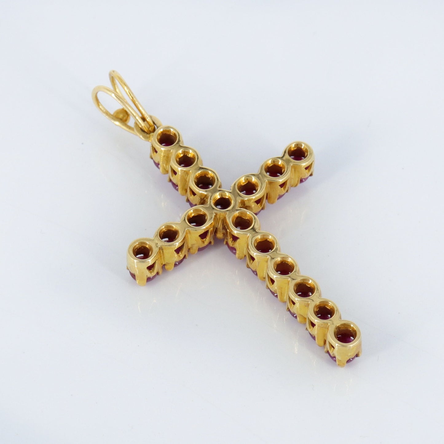Handmade Cross Pendant 18K Gold