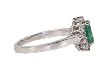 925 Sterling White Rhodium Beautiful Ring Gold