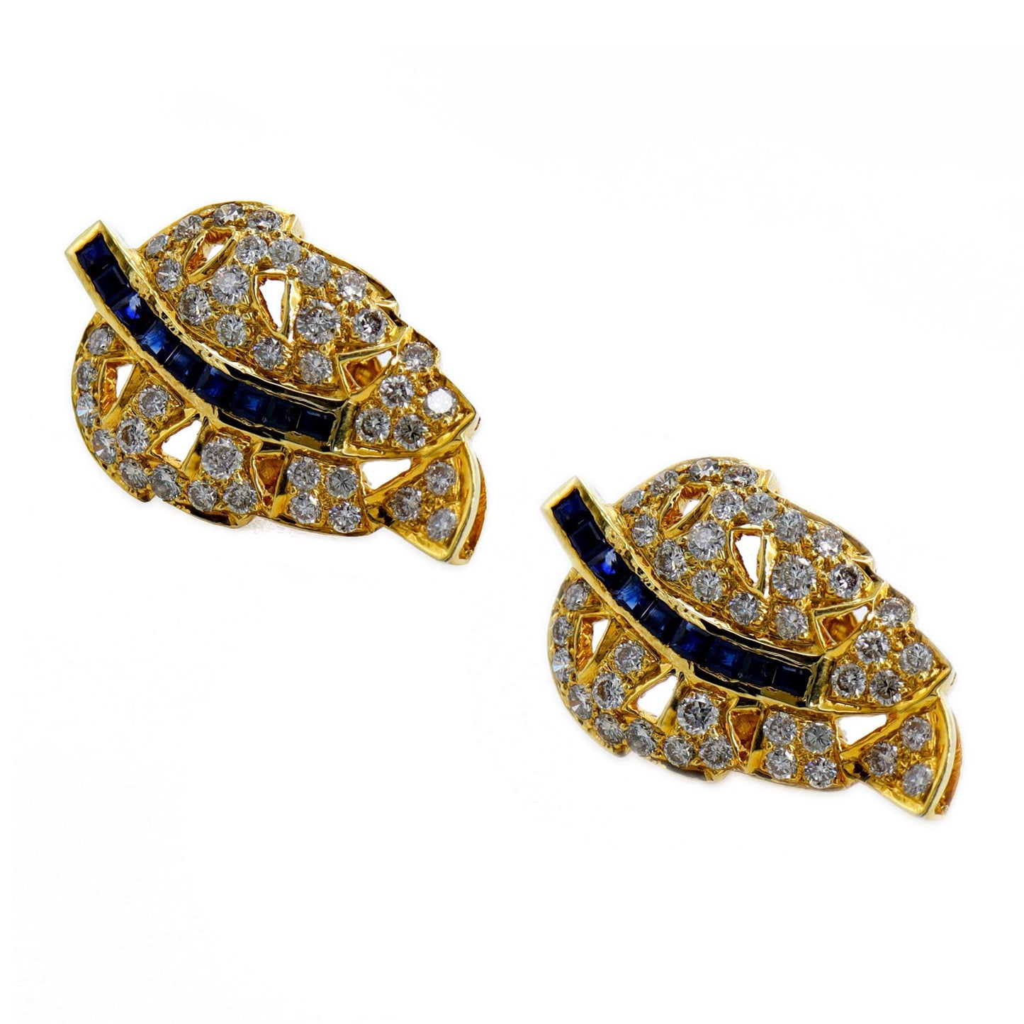 Unique Design Yellow Earring 18K Gold