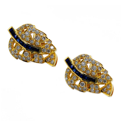 Unique Design Yellow Earring 18K Gold