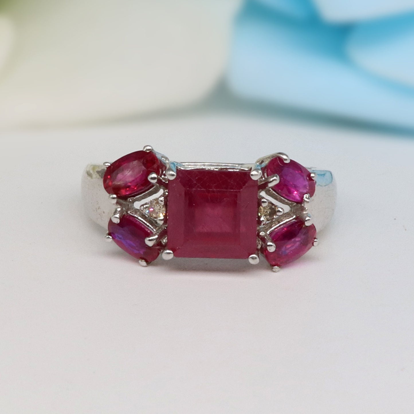 Handmade Ruby & Ring Silver