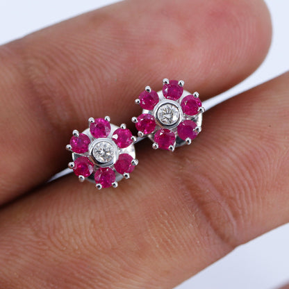 Flower Design Earring 14K Gold