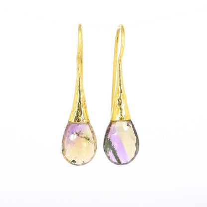 Yellow Ametrine Earring 18K Gold