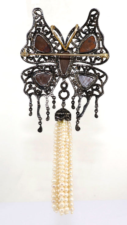 Exclusively Designed Vintage Replica Victorian Tassel Pendant Gold