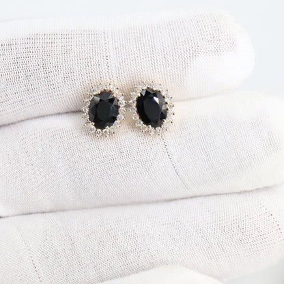 Yellow Blue Sapphire Earring 14K Gold