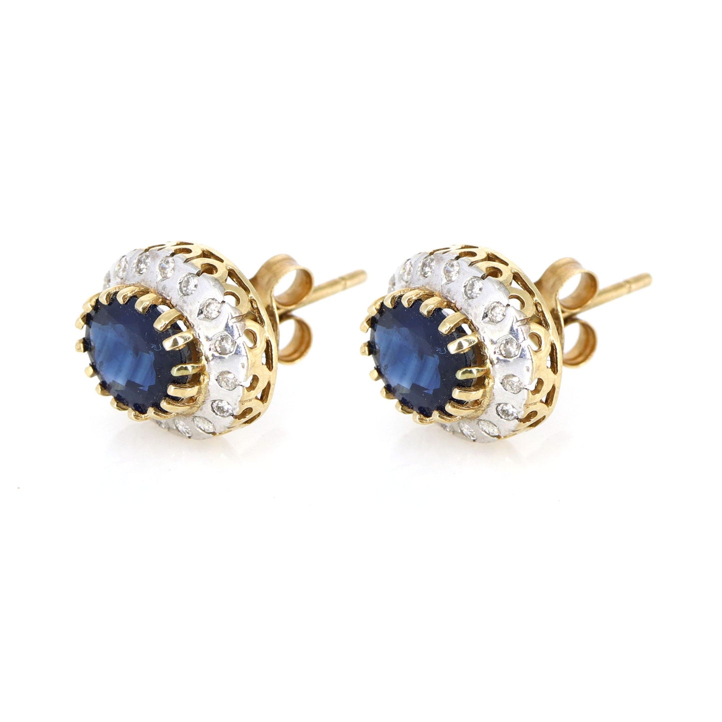 Blue Sapphire Earring Gold