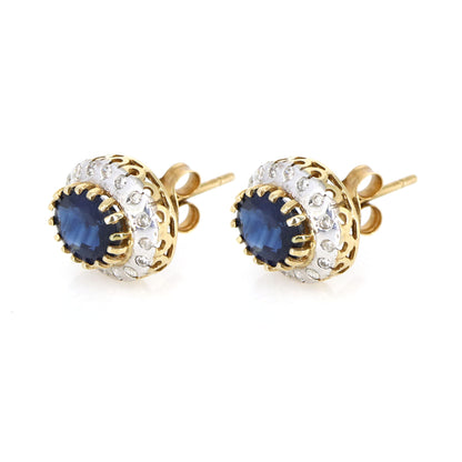 Blue Sapphire Earring Gold