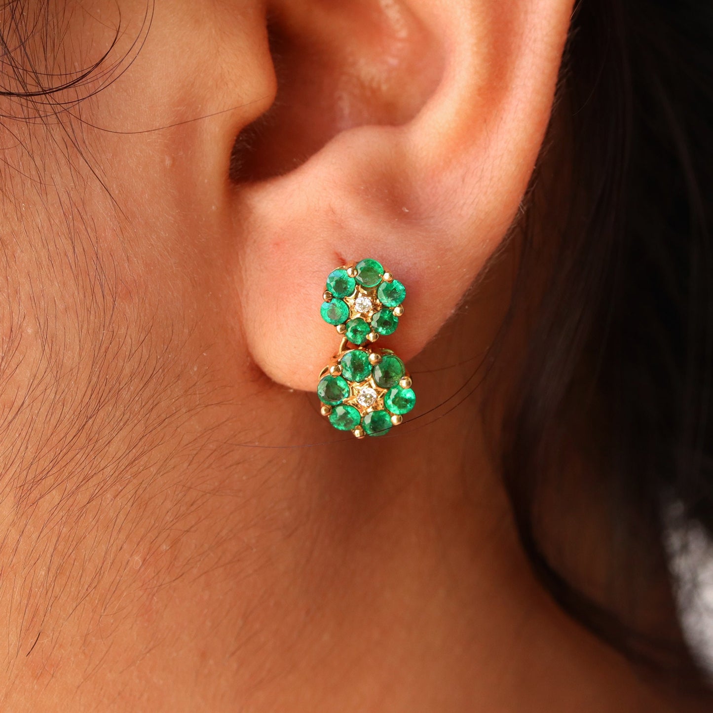Yellow Earring 18K Gold