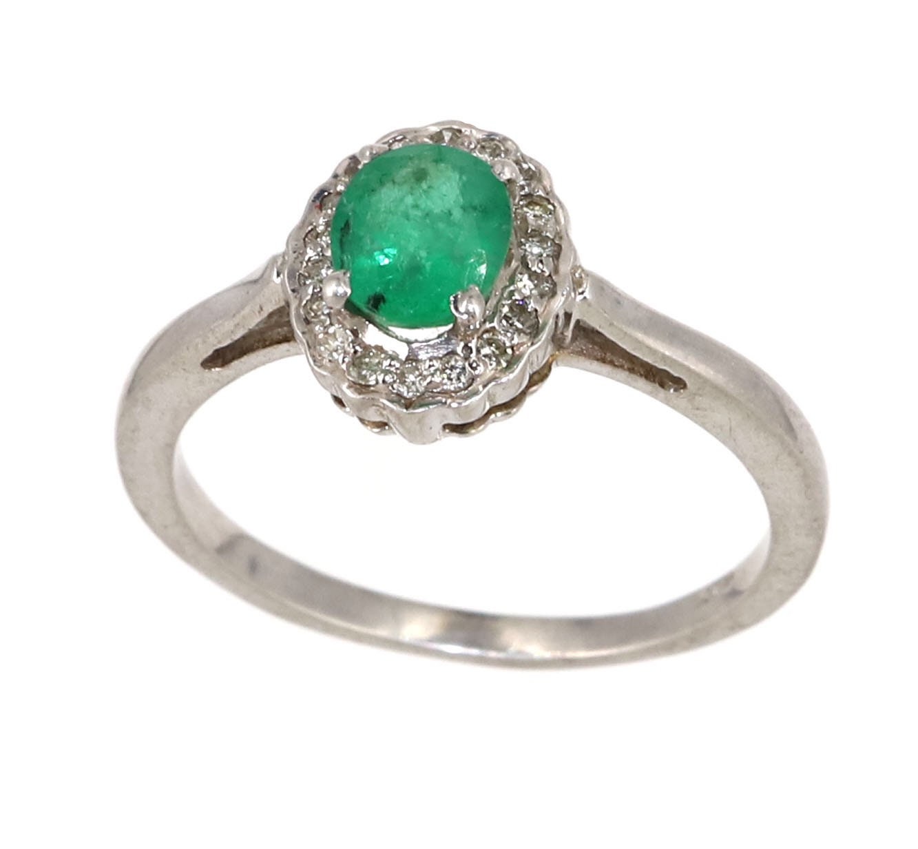 925 Sterling White Rhodium Beautiful Ring Gold