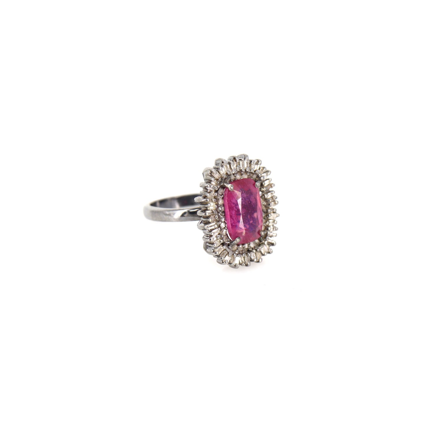 Ruby Ring Silver