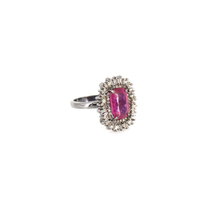 Ruby Ring Silver