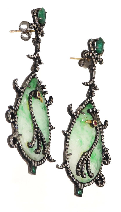 Exclusively Designed Vintage Replica Victorian Earring Gold