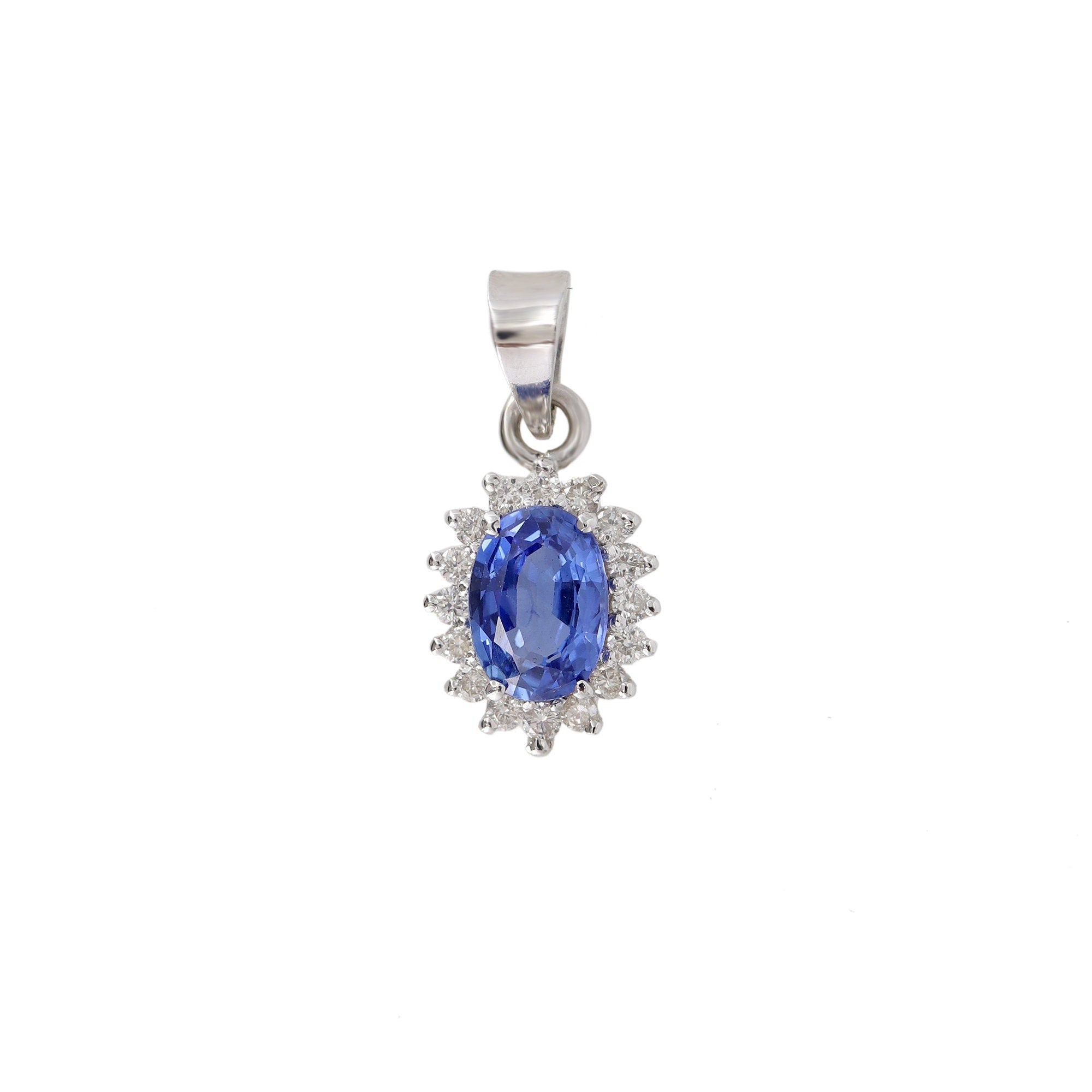 Sapphire Pendant 18K Gold