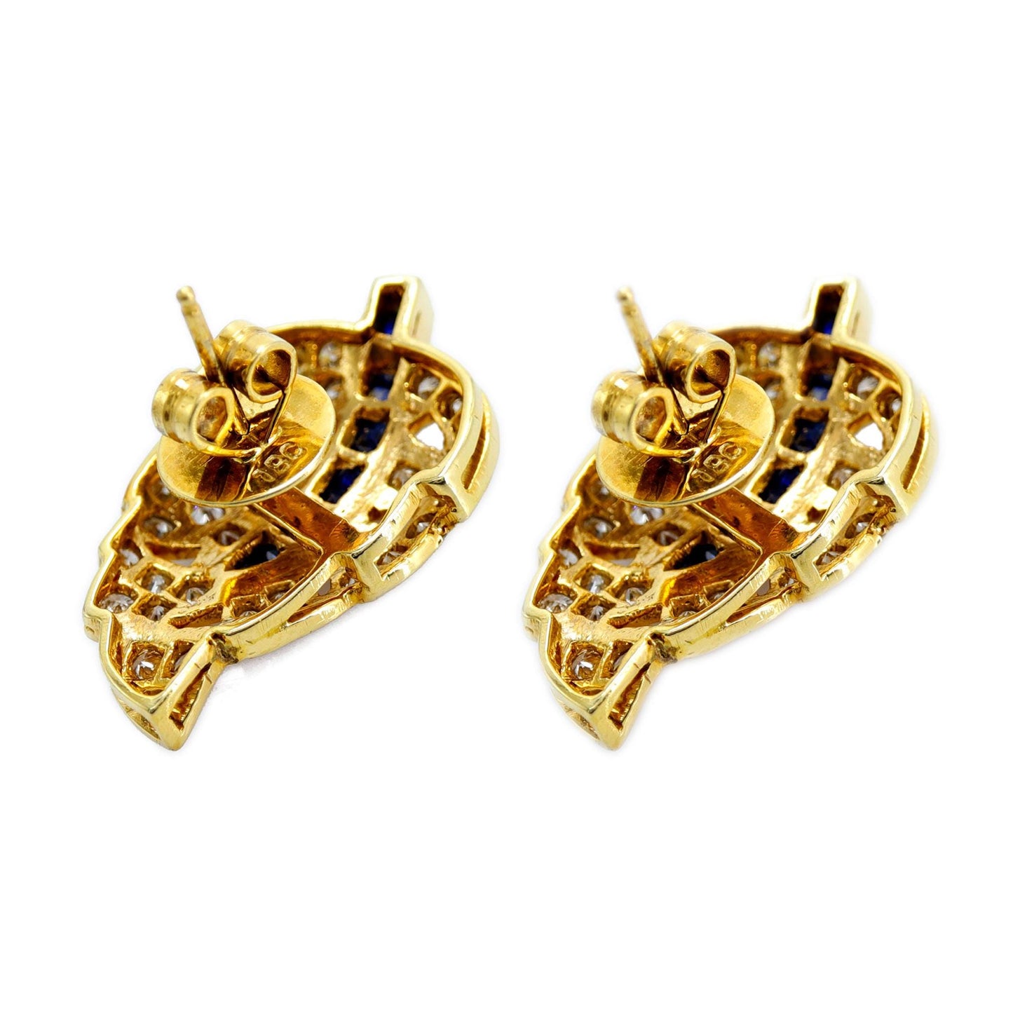 Unique Design Yellow Earring 18K Gold