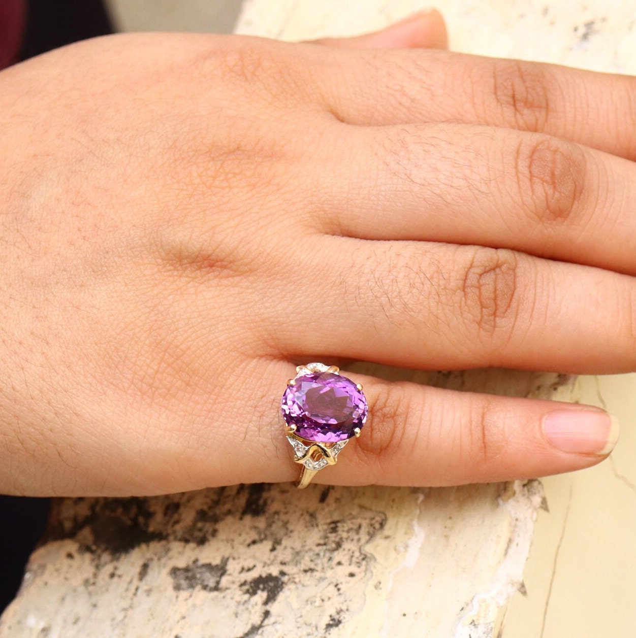 Wedding Engagement Ring 14K Gold