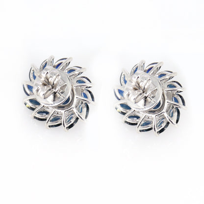 White Sapphire Studs/ Earring 14K Gold