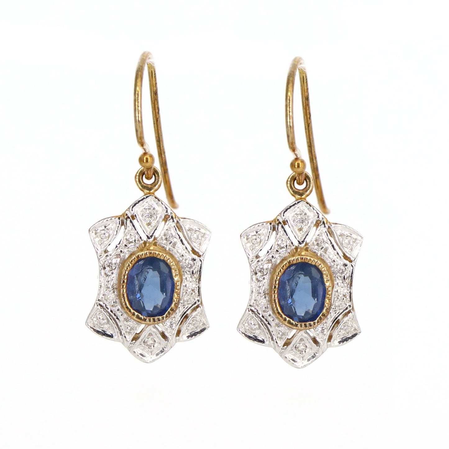 Blue Sapphire Earring Gold