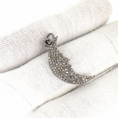 Crescent Moon Pendant Silver
