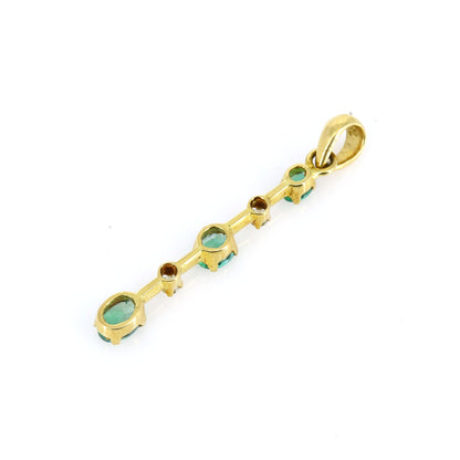 Straight Style Pendant 18K Gold