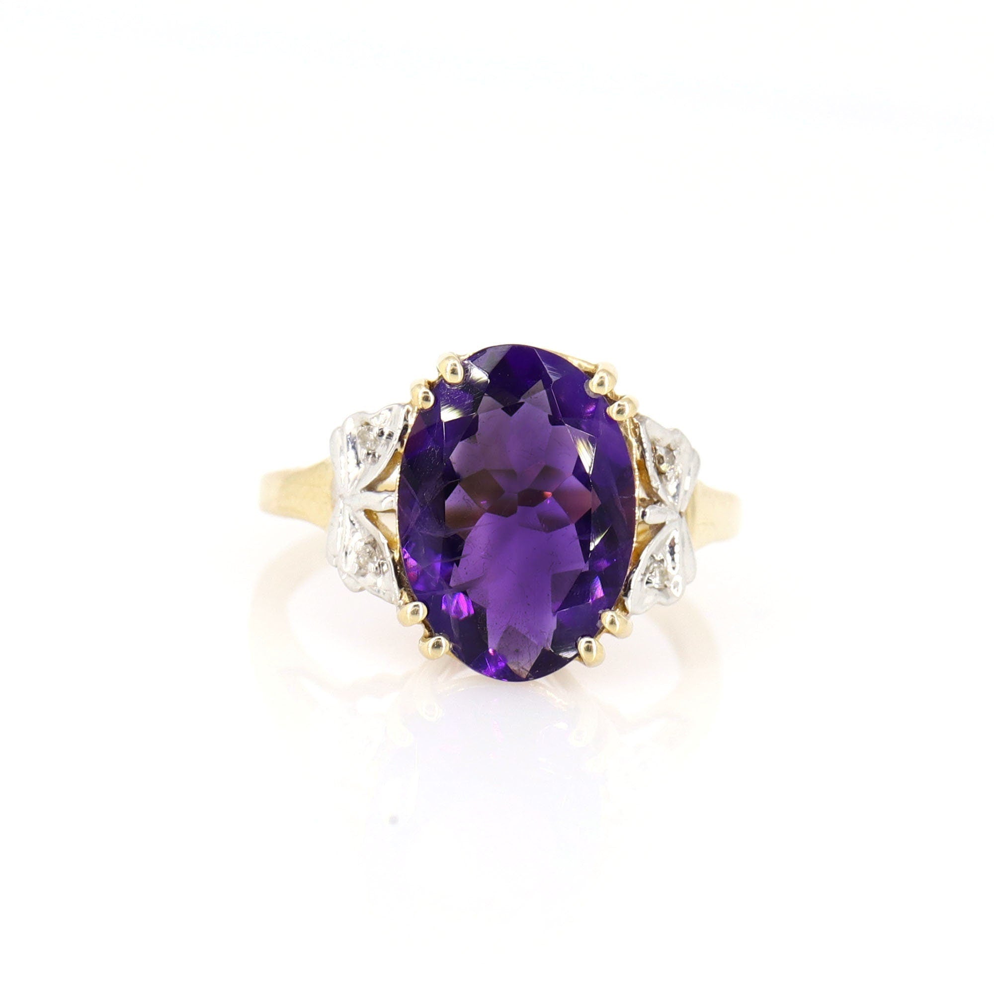 Extremely Rare Amethyst Ring 14K Gold