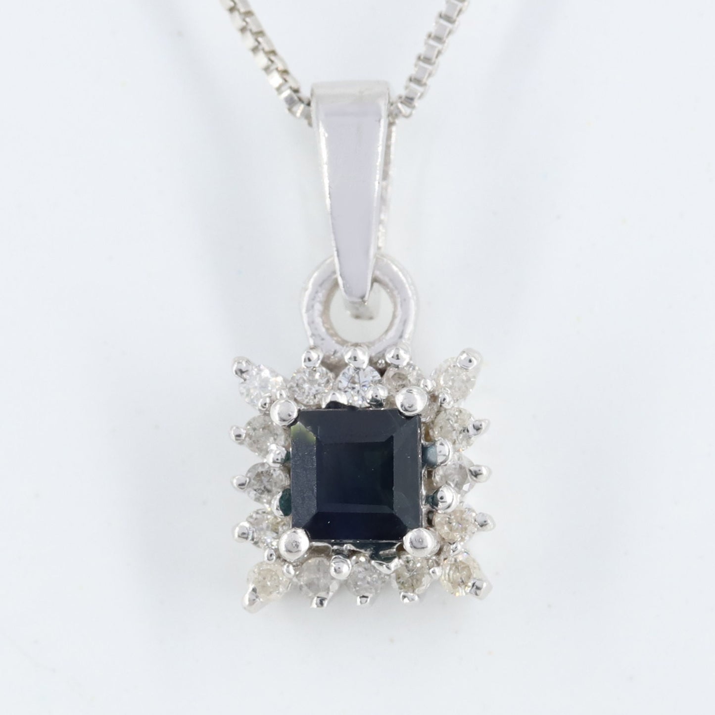 Blue Sapphire Pendant Silver
