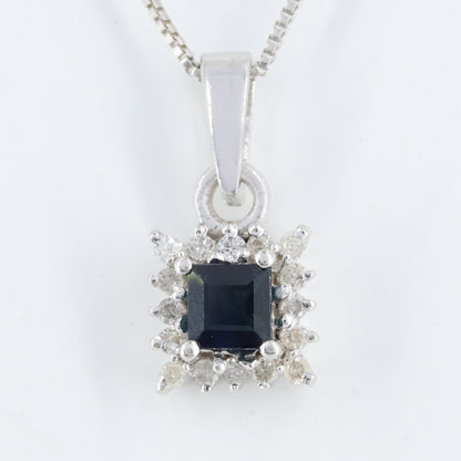 Blue Sapphire Pendant Silver