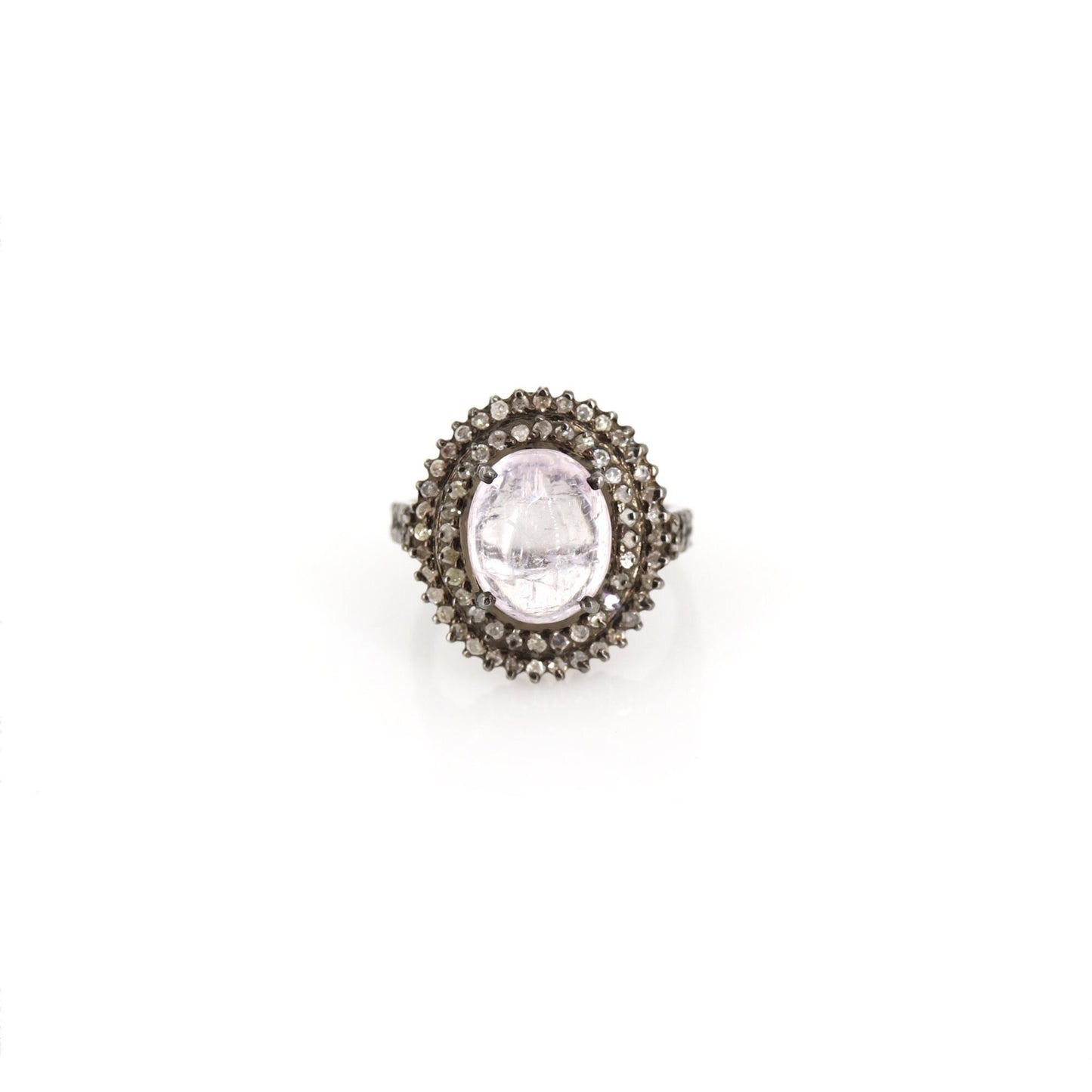 Pink Tourmaline Ring Silver