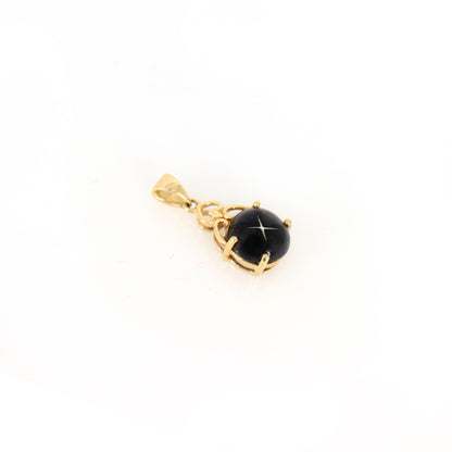 Black Star Pendant 14K Gold
