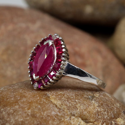 Ruby Ring Silver